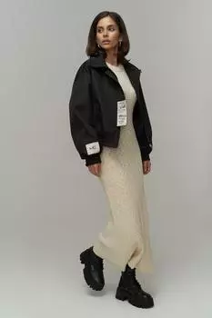 Черный бомбер Crown