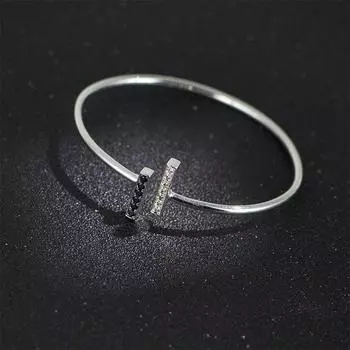 Черный браслет Awn Открытый браслет Браслет-подвеска и браслет Женские свадебные украшения Женский браслет