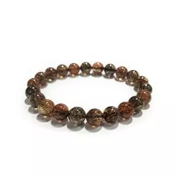 Черный браслет Super Seven с мелодичным камнем, стекируемый браслет, браслет Super 7 с бусинами, лечебный браслет с кристаллами, подарок для нее, браслет с камнем по рождению 6mm