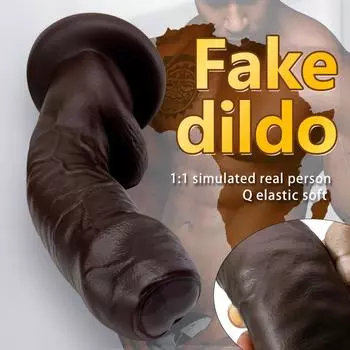 Черный Брат Уайт Двойной Жидкий Силиконовый Искусственный Пенис Макияж Женский Мастурбатор Толстый Длинный Пенис Для Отпуска Взрослые Сексуальные Принадлежности S