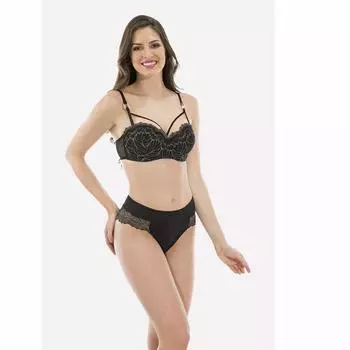 Черный бюстгальтер без бретелек NBB Tamara