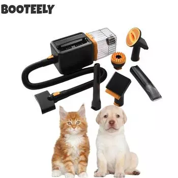 Черный бытовой пылесос для домашних животных, универсальное устройство для груминга, простое в эксплуатации, подходит для кошек и собак