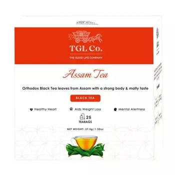 Черный чай Ассам (25 пак, 1,5 г), Assam Black Tea, TGL Co.