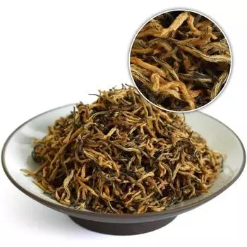 Черный чай Цзиньцзюньмей 100 г Высший китайский черный чай Фуцзянь Цзиньцзюньмей для бровей