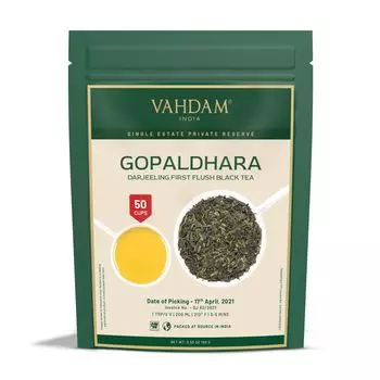 Черный чай Дарджилинг Гопалдхара (100 г), Gopaldhara Darjeeling Black Tea, VAHDAM
