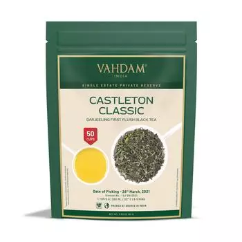 Черный чай Дарджилинг Каслтон Классик (100 г), Castleton Classic Darjeeling Black Tea, VAHDAM
