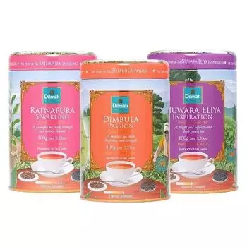Черный чай Dilmah Sri Lanka Specialty Zone, 100 г, банка, цейлонский чай Ceylon Flavored Black Tea (Ratnapura)