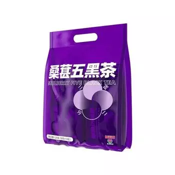 Черный чай из шелковицы Чай Юэфа Черный кунжут Черная фасоль Черный волчий чай для здоровья Box 80g (8g * 10 packs)
