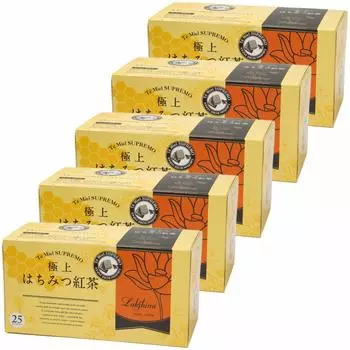 Черный чай Lakshimi Premium Honey, 25 пакетиков x 5 коробок