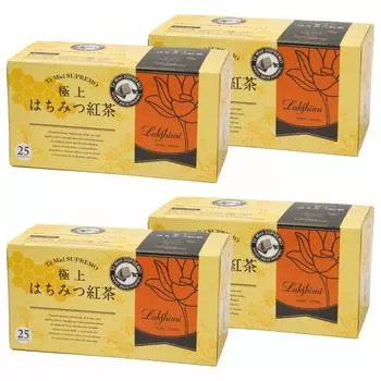Черный чай Lakshimi Premium Honey, 25 пакетиков x 4 коробки