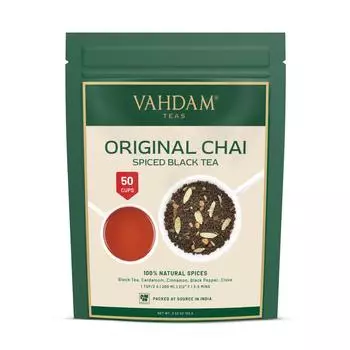 Черный чай Масала (100 г), Original Chai Spiced Black Tea, VAHDAM