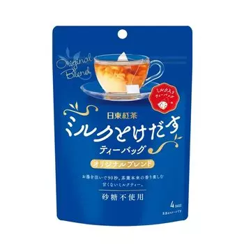 Черный чай Mitsui Norin Nitto Milk Melting Tea в пакетиках, оригинальная смесь, 4 пакетика x 4