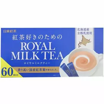 Черный чай Nitto Royal Milk Tea для любителей черного чая 14 г x 60 бутылок