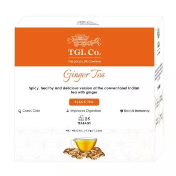 Черный чай с Имбирем (25 пак, 1,5 г), Ginger Black Tea, TGL Co.