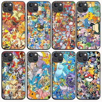 Черный чехол B-69 Pokemon для OPPO A5 A9 A15 A16 A55 A94 A95 A96 Reno 6 7 8 10 5G Realme 7I 8I C30 C31 VIVO V23E V25 V27 Pro Y20S Y17S Realme 6 бездна