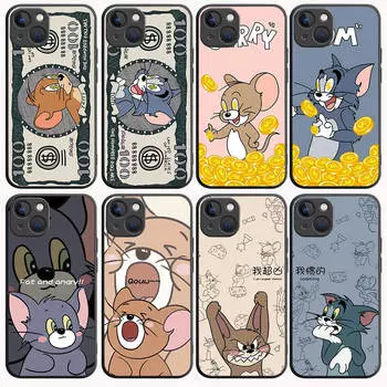 Черный чехол B-73 Cat Mouse для OPPO A5 A9 A15 A16 A55 A94 A95 A96 Reno 6 7 8 10 5G Realme 7I 8I C30 C31 VIVO V23E V25 V27 Pro Y20S Y17S VIVO Y22S эбеновый