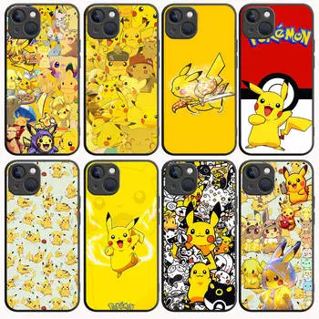 Черный чехол B-82 Pikchu для OPPO A5 A9 A15 A16 A55 A94 A95 A96 Reno 6 7 8 10 5G Realme 7I 8I C30 C31 VIVO V23E V25 V27 Pro Y20S Y17S OPPO A95 5G арлекин