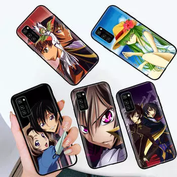 Черный чехол для OPPO Reno 8 6 5 4 Pro Plus Find X3 A17 A3 A31 A38 A40 A53 A54 A55 A74 A76 A78 A77 A80 A94 A95 A96 Lite W-60 Code Geass OPPO A53S 5G аэро