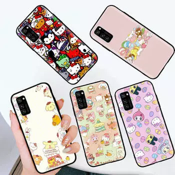 Черный чехол для OPPO Reno 8 6 5 4 Pro Plus Find X3 A17 A3 A31 A38 A40 A53 A54 A55 A74 A76 A78 A77 A80 A94 A95 A96 Lite L-14 Sanrio Mix OPPO A31 2020 олений