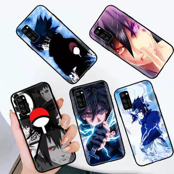 Черный чехол для OPPO Reno 8 6 5 4 Pro Plus Find X3 A17 A3 A31 A38 A40 A53 A54 A55 A74 A76 A78 A77 A80 A94 A95 A96 Lite W-80 Наруто Учиха Саске OPPO Reno 2F жасмин