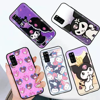 Черный чехол для OPPO Reno 8 6 5 4 Pro Plus Find X3 A17 A3 A31 A38 A40 A53 A54 A55 A74 A76 A78 A77 A80 A94 A95 A96 Lite L-9 Lovely Kuromi OPPO A16S олений