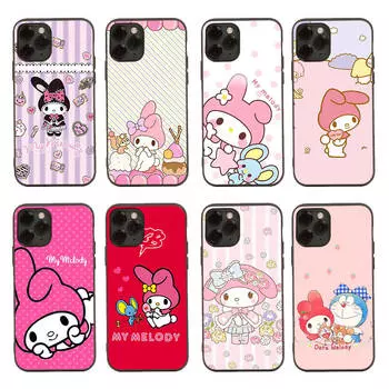 Черный чехол для OPPO Reno 8 6 5 4 Pro Plus Find X3 A17 A3 A31 A38 A40 A53 A54 A55 A74 A76 A78 A77 A80 A94 A95 A96 Lite H-10 My Melody OPPO A54S ирис