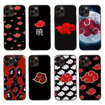 Черный чехол для OPPO Reno 8 6 5 4 Pro Plus Find X3 A17 A3 A31 A38 A40 A53 A54 A55 A74 A76 A78 A77 A80 A94 A95 A96 Lite D-45 Akatsuki Naruto OPPO A5S олений