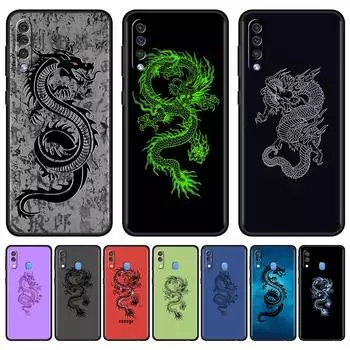 Черный чехол для Samsung Galaxy A50 A70 A10 A30 A20 A20e, чехол для телефона M32 M51 M31s A40 M30s M11 M12, мягкий чехол с рисунком Бога Дракона Samsung M11
