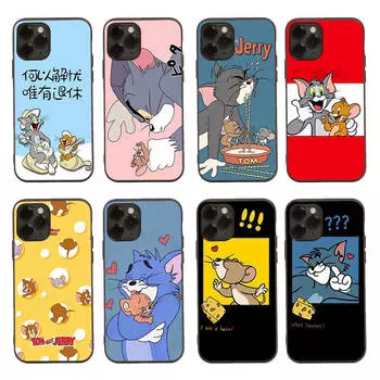 Черный чехол для Samsung Note 20 Lite S24 Ultra S23 A03 A05 A06 A11 A71 A15 A16 A13 A24 A25 A33 A52 A53 A50 M55 M35 Plus T-94 Tom Jerry Cat Mouse Samsung A16 верблюд