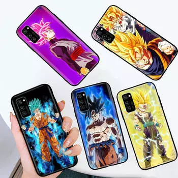 Черный чехол для Samsung Note 20 Lite S24 Ultra S23 A03 A05 A06 A11 A71 A15 A16 A13 A24 A25 A33 A52 A53 A50 M55 M35 Plus W-84 Dragon Z Ball Samsung A20 аэро