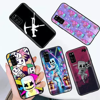 Черный чехол для Samsung Note 20 Lite S24 Ultra S23 A03 A05 A06 A11 A71 A15 A16 A13 A24 A25 A33 A52 A53 A50 M55 M35 Plus F-91 Fortnite Game Samsung A7 2018 капри