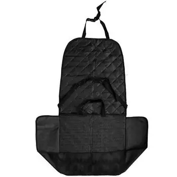 Черный чехол для сиденья автомобиля для собак, водонепроницаемый складной коврик для заднего сиденья автомобиля, переноска для кошек и собак, гамак для домашних животных, грязеотталкивающий коврик чёрный
