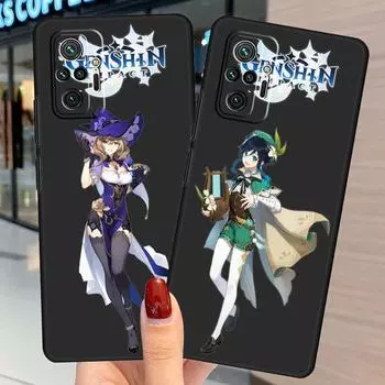 Черный чехол для телефона Genshin Impact Coque для Nokia 5,4 G20 G21 X10 G50 3,4 7,2 1,4 5,3 G10 4 X6 X20 6 C20 2 C21 2 1 8,3 5G X100, сумка Nokia C20