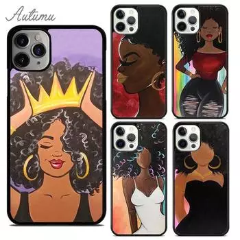 Черный чехол для телефона Girls Magic для iPhone 11 12 13 14 Pro Max mini X XR XS SE 2020 6S 7 8 Plus Samsung Galaxy S21 S22 Cover shell iPhone 6plus