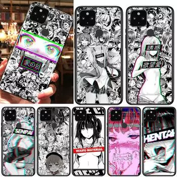 Черный чехол для телефона с изображением аниме «Девочка» для Google Pixel 6 Pro 5 5A 4 4A XL 5G, мягкий противоударный чехол Fundas Coque Capa Pixel 4 XL