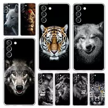 Черный чехол для телефона с изображением гепарда, тигра, льва и животных для Samsung Galaxy S22 S21 S20 FE Ultra 5G S10 S10E S9 S8 Plus Note 10 20, мягкий чехол Samsung S21