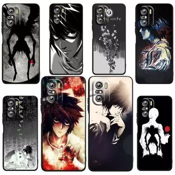 Черный чехол для телефона с рисунком аниме Манга Death Note Ryuk для Xiaomi Redmi Note 12 Turbo 11E 11S 11 11T 10 10S 9 9T 9S Pro Plus 5G Redmi Note 8