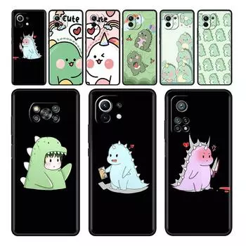 Черный чехол для Xiaomi Mi Poco X3 NFC M4 F3 C40 11 11T 10T Pro 12 9T 9 10 Lite TPU чехол для телефона с изображением динозавра Xiaomi Poco M3