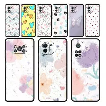 Черный чехол для Xiaomi Mi Poco X3 NFC M4 F3 C40 11 11T 10T Pro 12 9T 9 10 Lite TPU чехол для телефона LOVE Heart Xiaomi Poco M3