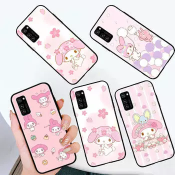 Черный чехол для Xiaomi Poco X6 X4 M5 M6 F5 F6 C65 C55 C50 C51 C40 Pro Redmi 14C A3X 13C 12C 11T 10A 9C Note 7 6 8A Plus L-2 My Melody Redmi Note 11S 4G эбеновый