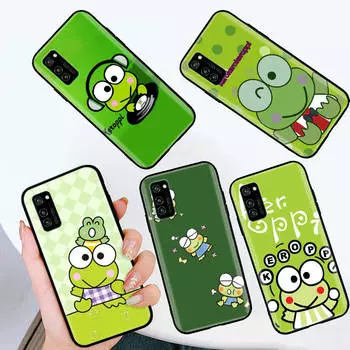 Черный чехол для Xiaomi Poco X6 X4 M5 M6 F5 F6 C65 C55 C50 C51 C40 Pro Redmi 14C A3X 13C 12C 11T 10A 9C Note 7 6 8A Plus L-8 Cute Keroppi Redmi 9A арлекин