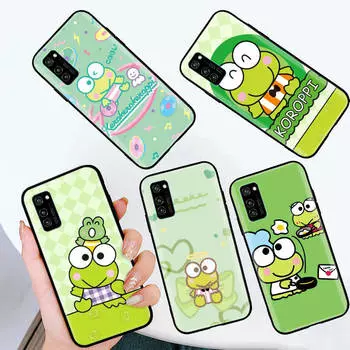 Черный чехол для Xiaomi Poco X6 X4 M5 M6 F5 F6 C65 C55 C50 C51 C40 Pro Redmi 14C A3X 13C 12C 11T 10A 9C Note 7 6 8A Plus L-17 Lovely Keroppi Xiaomi Poco F2 Pro кожа буйвола