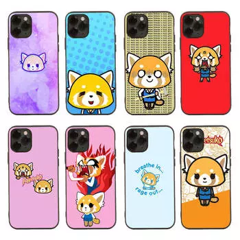 Черный чехол для Xiaomi Poco X6 X4 M5 M6 F5 F6 C65 C55 C50 C51 C40 Pro Redmi 14C A3X 13C 12C 11T 10A 9C Note 7 6 8A Plus H-23 Aggretsuko Xiaomi Pocophone F1 олений