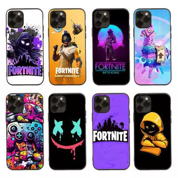 Черный чехол для Xiaomi Poco X6 X4 M5 M6 F5 F6 C65 C55 C50 C51 C40 Pro Redmi 14C A3X 13C 12C 11T 10A 9C Note 7 6 8A Plus R-83 Fortnite Play Xiaomi Poco X3 GT олений