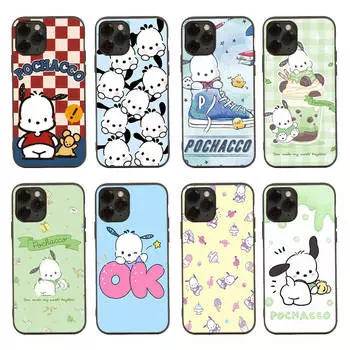 Черный чехол для Xiaomi Poco X6 X4 M5 M6 F5 F6 C65 C55 C50 C51 C40 Pro Redmi 14C A3X 13C 12C 11T 10A 9C Note 7 6 8A Plus H-31 Pochacco Xiaomi Poco M6 5G серый