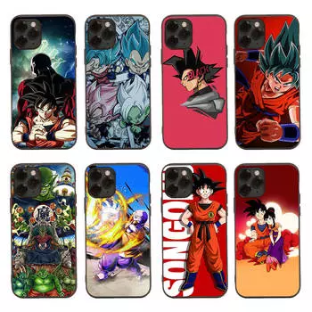 Черный чехол для Xiaomi Poco X6 X4 M5 M6 F5 F6 C65 C55 C50 C51 C40 Pro Redmi 14C A3X 13C 12C 11T 10A 9C Note 7 6 8A Plus D-41 Dragon Ball Anime Xiaomi Poco M6 Pro 5G бездна