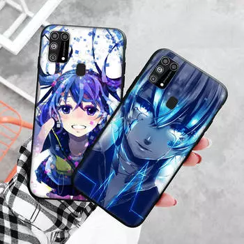 Черный чехол для Xiaomi Redmi 13C Note 9 iPhone XR 7 8 14 15 11 12 13 X XS Pro Max Samsung A25 S23 S24 FE Ultra Plus Hatsune Miku Vocaloid Samsung S10 бездна