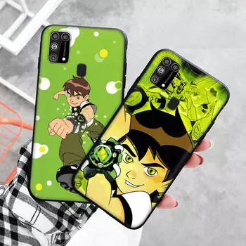 Черный чехол для Xiaomi Redmi 13C Note 9 iPhone XR 7 8 14 15 11 12 13 X XS Pro Max Samsung A25 S23 S24 FE Ultra Plus Ben 10 Cartoon Redmi Note 9T 5G бездна