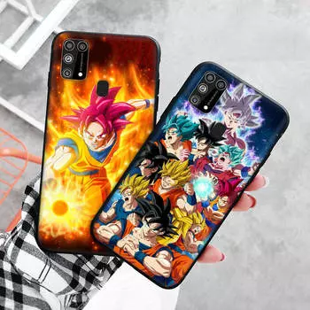 Черный чехол для Xiaomi Redmi 13C Note 9 iPhone XR 7 8 14 15 11 12 13 X XS Pro Max Samsung A25 S23 S24 FE Ultra Plus Dragon Ball Super iPhone X бездна