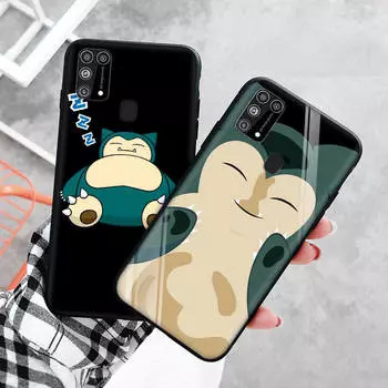 Черный чехол для Xiaomi Redmi 13C Note 9 iPhone XR 7 8 14 15 11 12 13 X XS Pro Max Samsung A25 S23 S24 FE Ultra Plus Snorlax Redmi 6A бездна